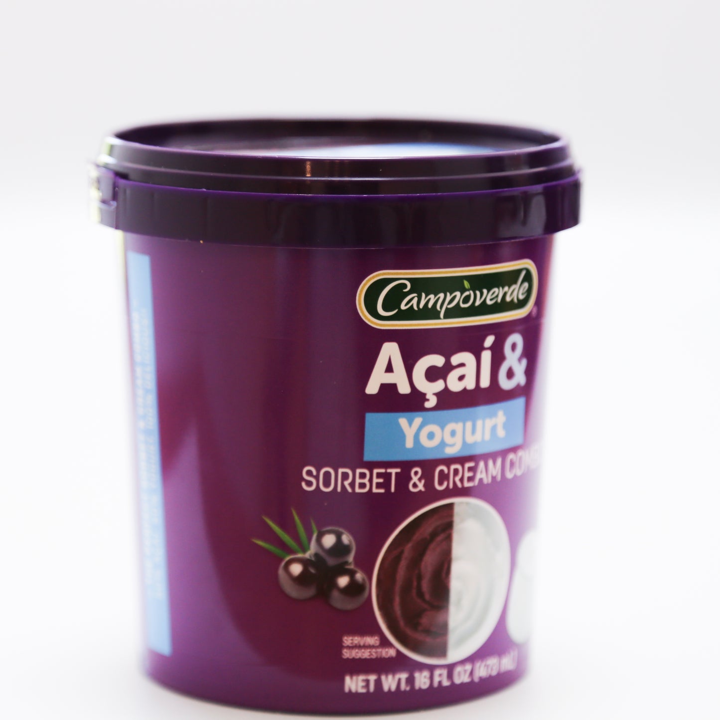 Acaí & Yogurt Sorbet & Cream Combo