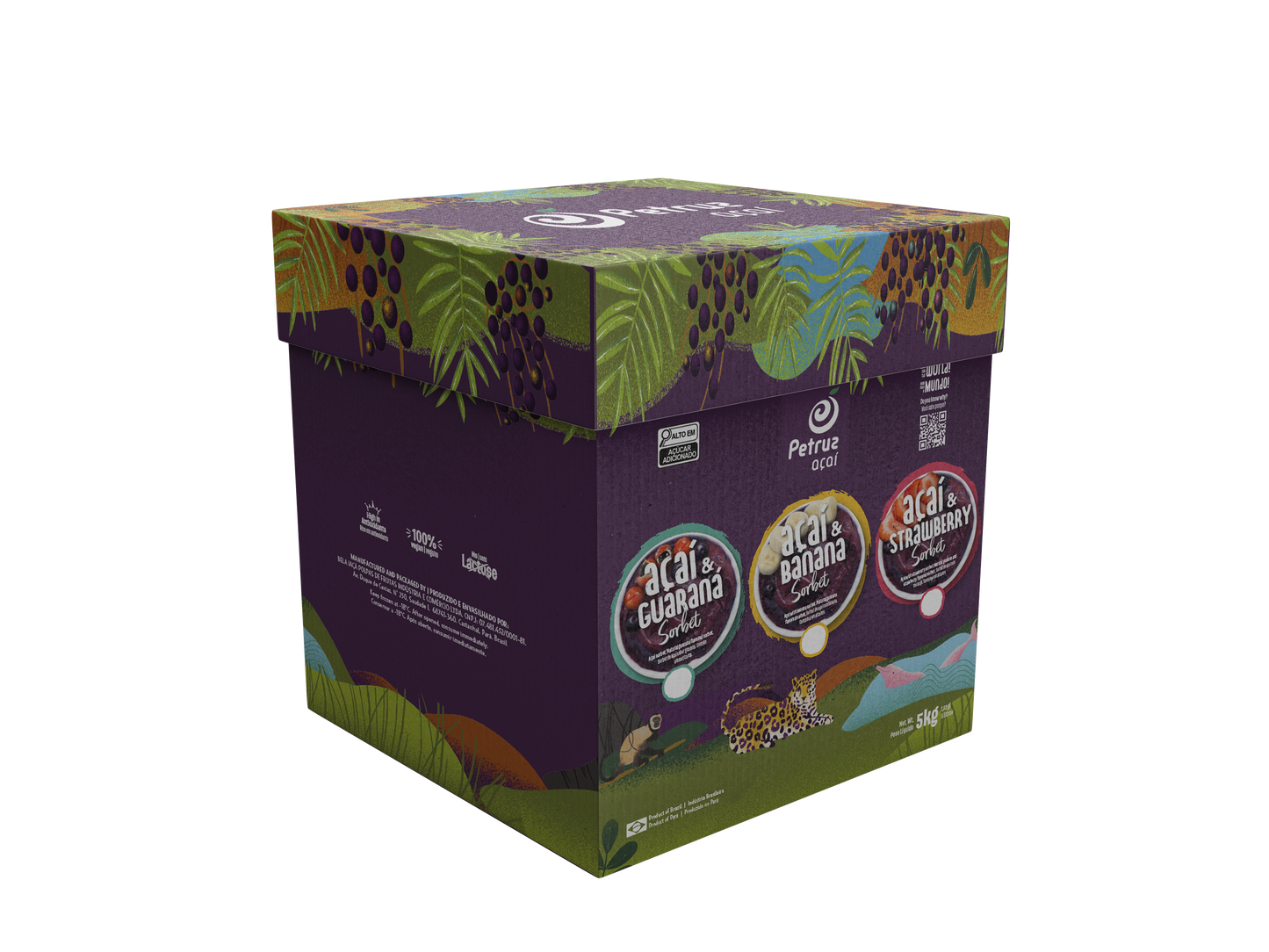 ACAÍ CON GUARANÁ  PETRUZ 5L SCOOPABLE