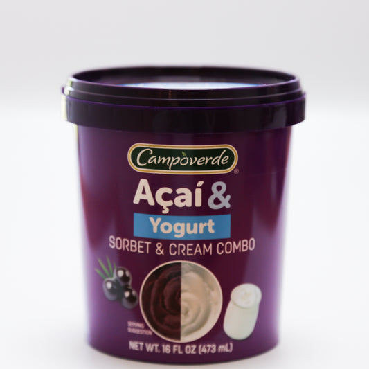 Acaí & Yogurt Sorbet & Cream Combo